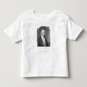 Camiseta Infantil David Ramsay, gravado por James Barton Longacre (1