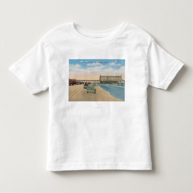 Camiseta Infantil Daytona Beach, FL - opinião da praia do casino do (Frente)