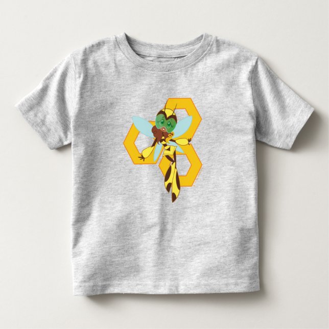 Camiseta Infantil DC Super Hero Girls Bumble Bee (Frente)