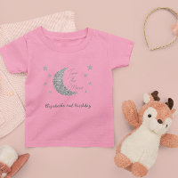 Camiseta infantil de 2 anos para a Lua