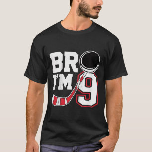 Camiseta Infantil de 9 Anos de Idade Jogador de Hó