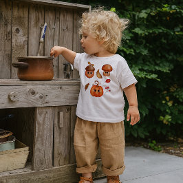 Camiseta Infantil de Amigos Fofos do Outono | Kawa