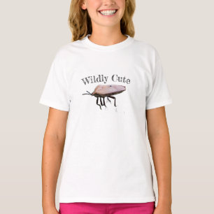 Camiseta Infantil de Arte com Padrão de Insetos Ma