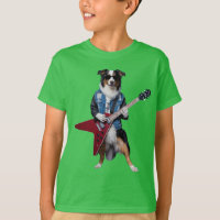 Camiseta Infantil de Australian Shepherd Fofo Estr