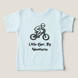 Camiseta Infantil de Bicicleta Little Rider, Big A