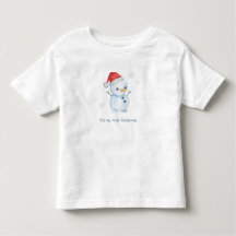 Camiseta Infantil de Boneco de Neve – Férias de In