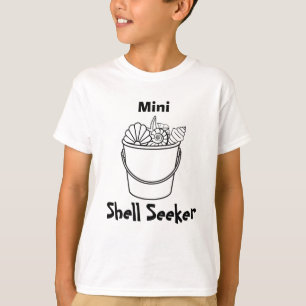 Camiseta Infantil de Busca de Conchas – Mini Shell