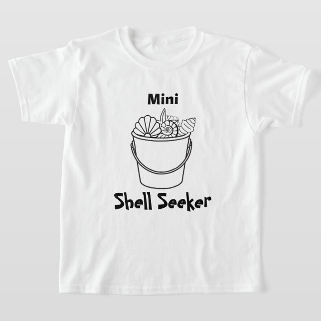 Camiseta Infantil de Busca de Conchas – Mini Shell (Postura )