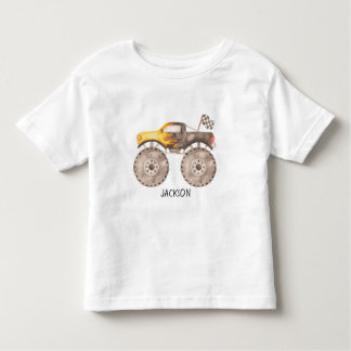 Camiseta infantil de caminhão monstro