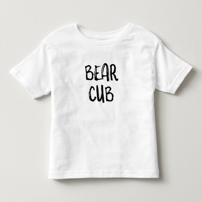 Camiseta Infantil De "camisa da criança de Cub urso" (Frente)
