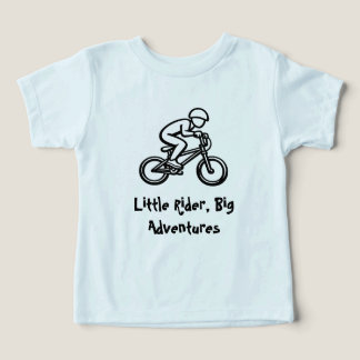 Camiseta Infantil de Ciclismo Little Rider, Big Ad