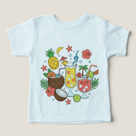 Camiseta Infantil de Cocktail de Verão de Bebidas 