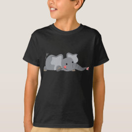 Camiseta Infantil de Elefante Furtivo Desenho Anim