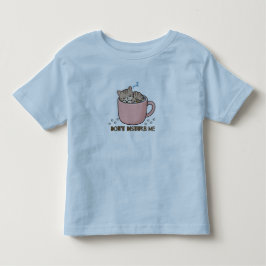 Camiseta Infantil de Gatinho Adormecido em Xícara