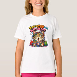 Camiseta Infantil de Gatinho Fofo Adorável