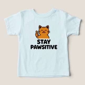 Camiseta infantil de gato ruivo fofo com polegar p