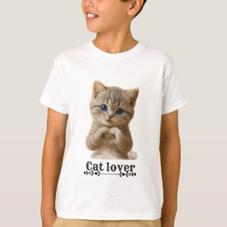 Camiseta Infantil de Gatos Fofos | Camisa de Amant
