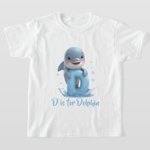 Camiseta Infantil de Golfinho Fofo   D é para Golf