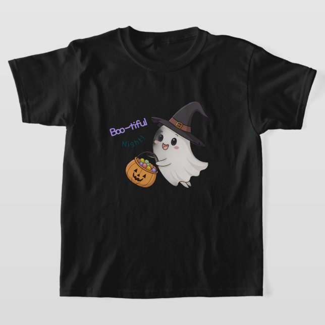 Camiseta Infantil de Halloween Adorável (Postura )