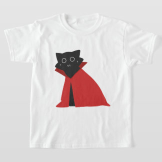 Camiseta Infantil de Halloween de Gato Vampiro Fof