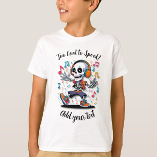 Camiseta Infantil de Halloween - Esqueleto de Brea