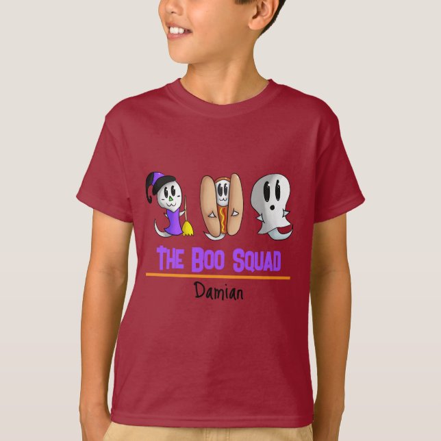 Camiseta Infantil de Halloween Fofa A Camiseta da  (Frente)