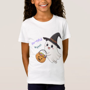 Camiseta Infantil de Halloween Fofa com Fantasma