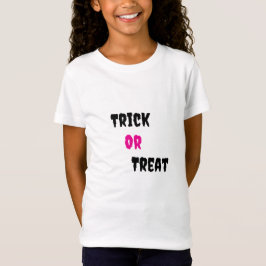 Camiseta Infantil de Halloween Fofa 'Trick or Trea