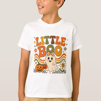 Camiseta Infantil de Halloween Fofo Retro Pequeno