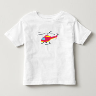 Camiseta infantil de helicóptero voador fofo