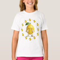 Camiseta Infantil de Limão Azedo Engraçado | Camis