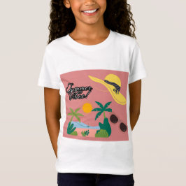 Camiseta infantil de manga curta Summer Vibe para 
