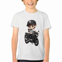 Camiseta Infantil de Menino de Desenho Animado Leg