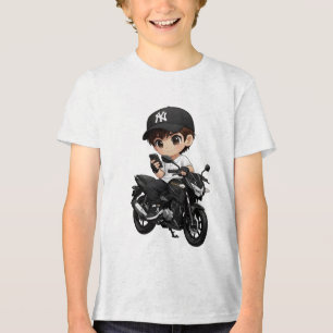 Camiseta Infantil de Menino de Desenho Animado Leg