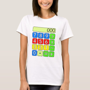 Camiseta Infantil de Números de Calculadora de Mat