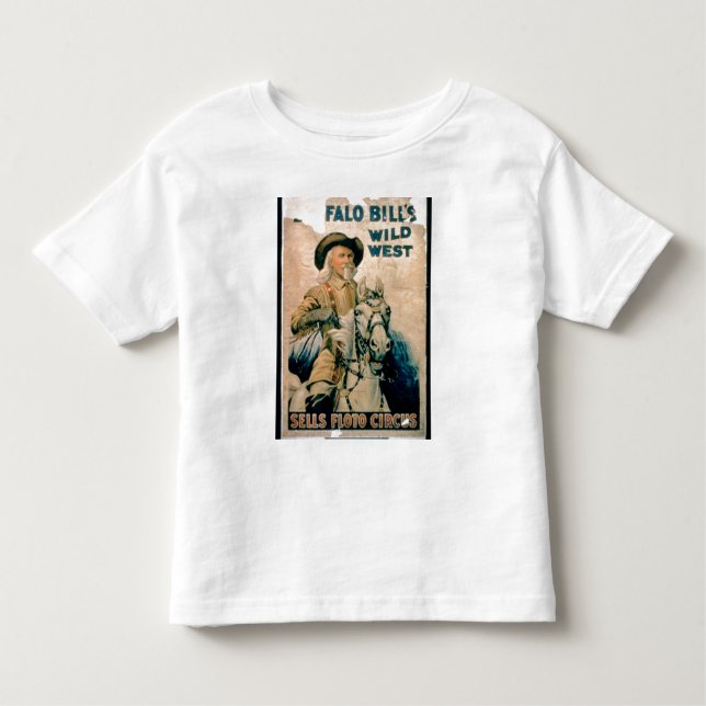 Camiseta Infantil De "o oeste selvagem Buffalo Bill", circo de Floto (Frente)