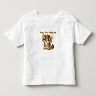 Camiseta Infantil de Ocelote Fofo – Pequeno gatinh