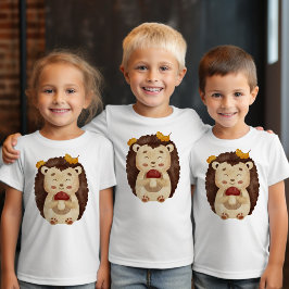 Camiseta Infantil de Ourico do Outono Florestal Fo