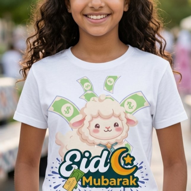 Camiseta Infantil de Ovelha Colorida e Fofa para E (Criador carregado)