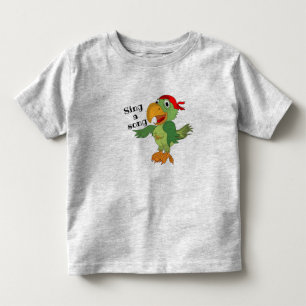 Camiseta infantil de papagaio