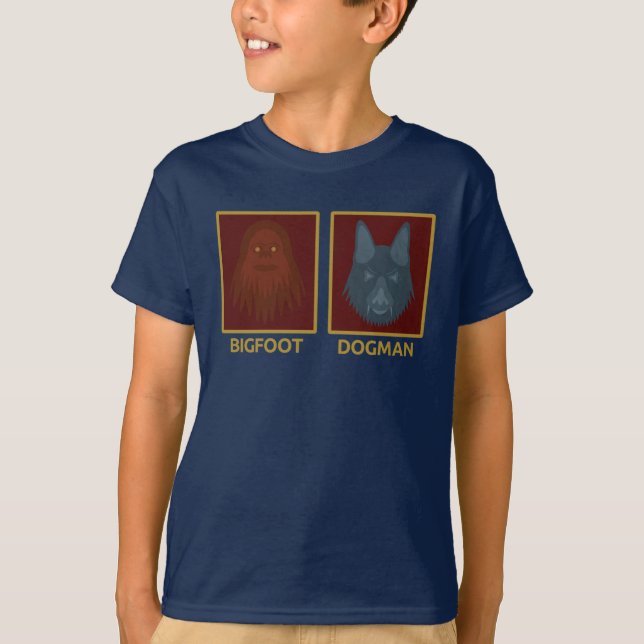 Camiseta Infantil de Pé-Grande e Dogman (Frente)