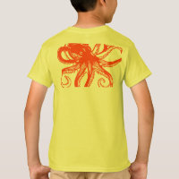Camiseta Infantil de polvo laranja – Roupa de anim