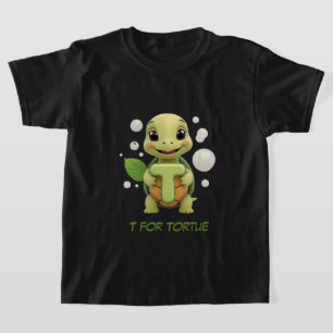 Camiseta Infantil de Tartaruga Fofa   T é para Tar