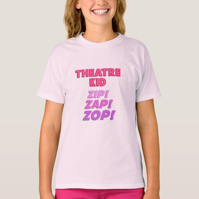 Camiseta Infantil de Teatro Zip-Zap-Zop (Frente)