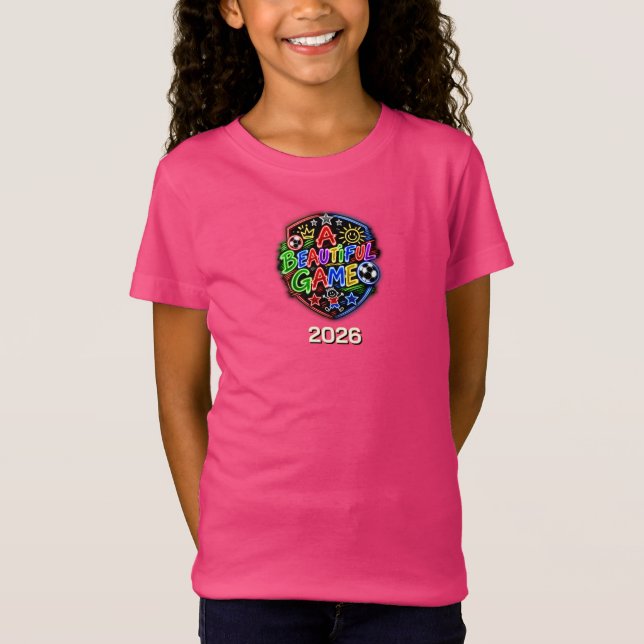 Camiseta Infantil de Um Jogo Bonito (Frente)