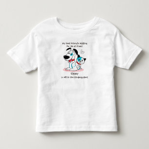 Camiseta Infantil De volta à escola Primeiro Dia Bonito Deixando S