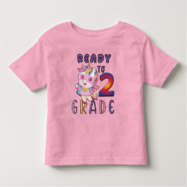 Camiseta Infantil De Volta À Escola, Prontos Para O 2º Ano