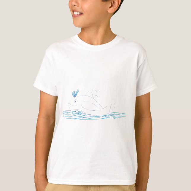 Camiseta infantil de Wally Whale (Frente)
