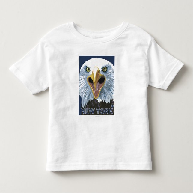 Camiseta Infantil De YorkEagle fim novo acima (Frente)