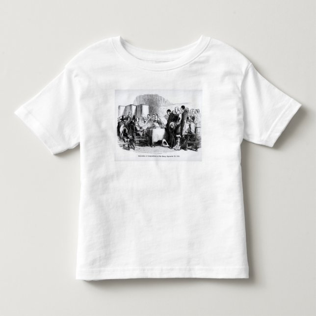 Camiseta Infantil Declaração da independência (Frente)
